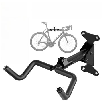 Soporte para bicicleta de metal resistente, soporte negro impermeable con gran capacidad de carga para uso en interiores/exteriores, 1 unidad