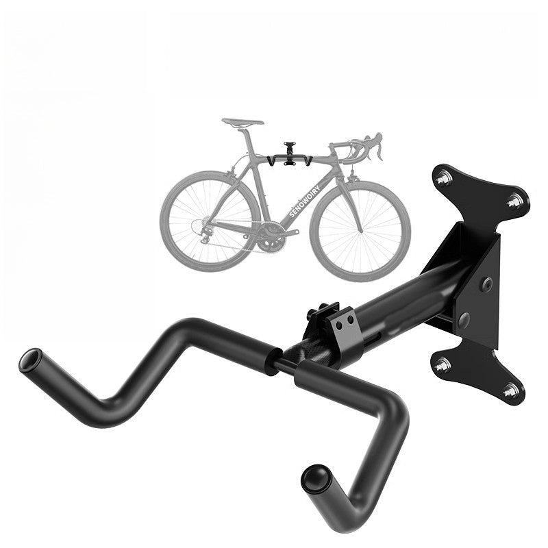 Soporte para bicicleta de metal resistente, soporte negro impermeable con gran capacidad de carga para uso en interiores/exteriores, 1 unidad