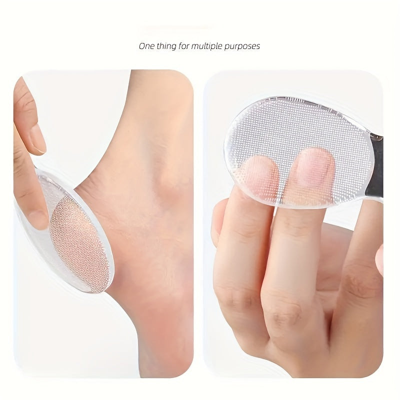 Lima de pies de vidrio nano - Exfoliador de doble cara, herramienta para alisar los pies y dar forma a las uñas, removedor de callos de pedicura profesional, sin perfume, no requiere electricidad ni batería, lavable y reutilizable.