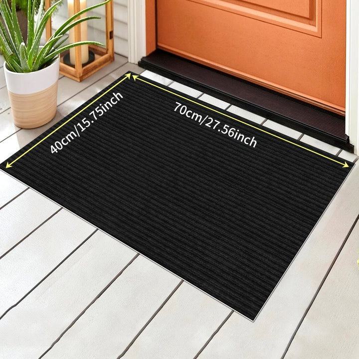Alfombra antideslizante para puerta, 1 pieza, gris oscuro elegante, lavable a máquina y de secado rápido, perfil bajo con respaldo de goma, superficie texturizada para mejor agarre, ideal para uso en interiores/exteriores, disponible en varios tamaños, a