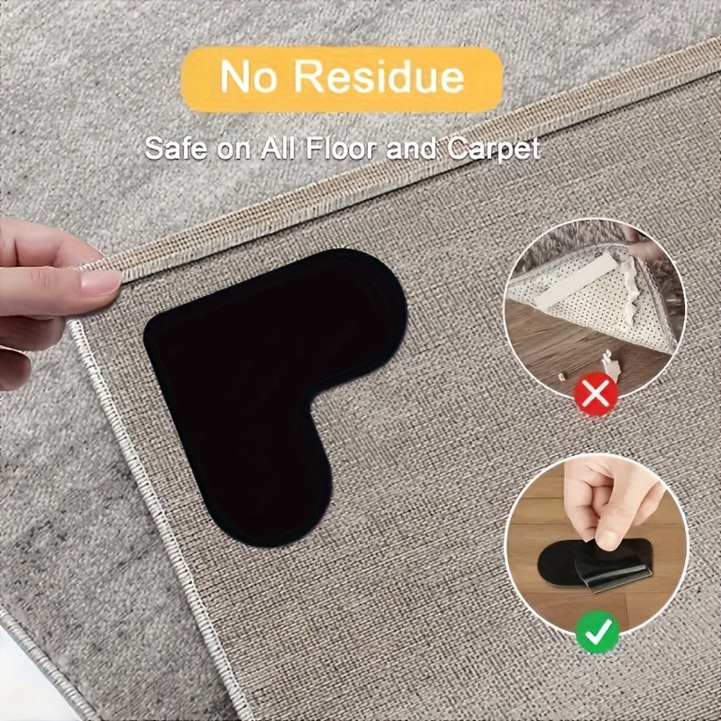 4/8/20/30pcs Fijador Avanzado Antideslizante para Alfombras - Adecuado para Salas de Estar, Comedores y Baños - Evita Resbalones en Azulejos y Suelos de Madera