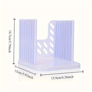 1pc Rebanador de pan de plástico - Guía de rebanadas de tostadas de pan caseras plegables y ajustables, accesorio para hornear de cocina, no requiere batería