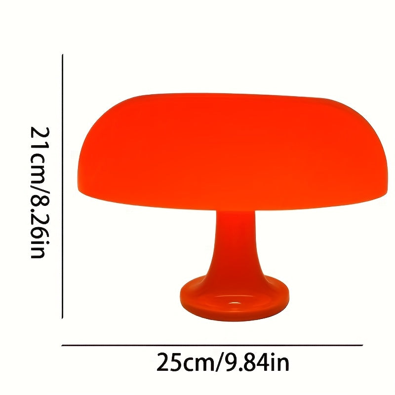 Lámpara de escritorio LED ajustable moderna con sombrilla de hongo - Alimentada por USB, control de botón, base de plástico, perfecta para dormitorio y oficina, lámpara de escritorio de oficina | Diseño juguetón | Sombrilla de lámpara de plástico
