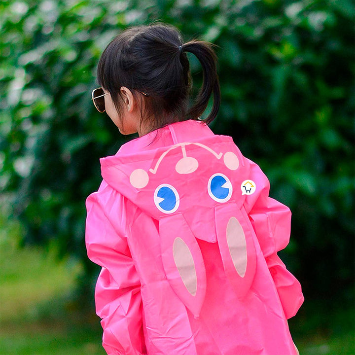 Impermeable Infantil Capucha Animales Abrigo Protección Lluvia CA228