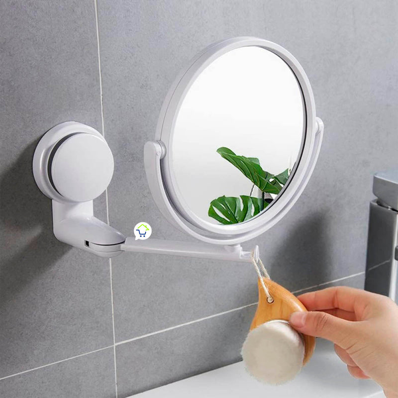 Espejo de Baño Retráctil Circular Tocador Extensible Plegable CENC-032