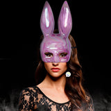 Máscara De Conejo Tornasol Sexy Media Cara Halloween Accesorio Disfraz 2909-108