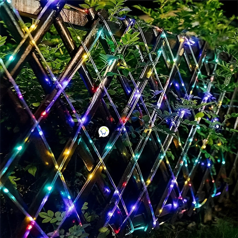 Manguera Led Solar 20 m Exteriores Decoración Jardín 400 LED TV56