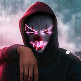 Máscara It Luz Neón Halloween Disfraz MSHW3LED