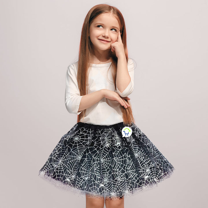 Tutú De Telaraña Niñas Falda Ballet Disfraz Halloween H-230