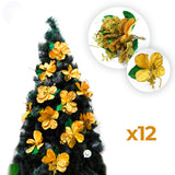 Flores Artificiales Para Árbol X12 Decoración Navidad 049