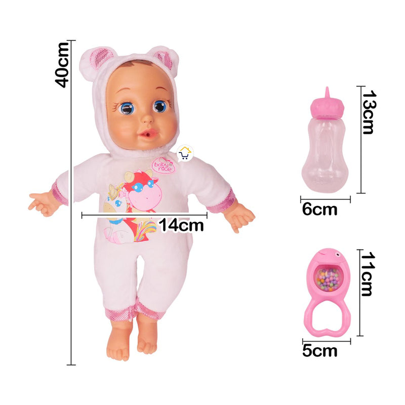 Muñeca Bebe Lagrimas Reales Sonidos Infantil Juguete RV1915
