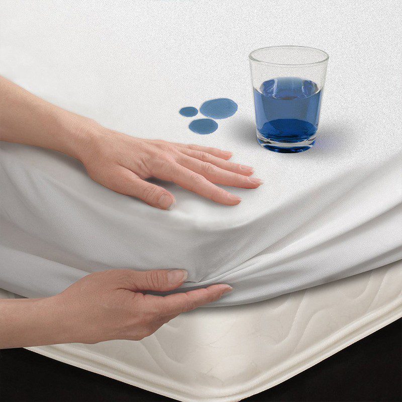 Protector Colchón Doble 1.40 x 1.90 Metros Anti Fluido Sábana Impermeable Antiácaros