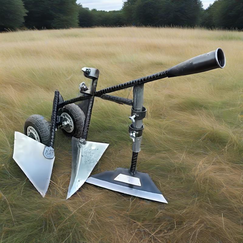 Herramienta de jardín de 3 en 1 - Arado, maleza y aéreo todo en uno, diseño ergonómico de metal resistente a la herrumbre con ruedas para todos los terrenos para césped, huerto de verduras y jardín de flores - Operación eficiente para un solo usuario, má