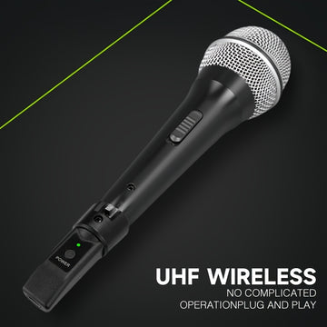 Transmisor y receptor inalámbrico de micrófono - Carga USB-C, control de volumen, compatible con XLR para actuaciones de micrófono dinámico, accesorios de interfaz de voz | Micrófono USB-C para grabación