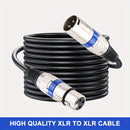 Cable de micrófono XLR macho a hembra de alta calidad I-ZCLIVE – Cable de audio balanceado de 3 pines para KTV, sistemas de sonido, preamplificadores y estaciones de radio, diseño plano duradero con conectores metálicos