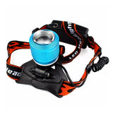 Linterna Minera LED Recargable 4 Modos Luz Manos Libres Zoom RF 298