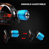 Linterna Minera LED Recargable 4 Modos Luz Manos Libres Zoom RF 298