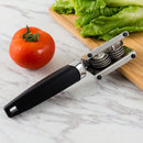Palillo afilador - Afilador de cuchillos manuales de acero inoxidable con asa ergonómica, afilado rápido para cuchillos de cocina, duradero y fácil de usar, herramienta de afilado para cocina, acabado metálico elegante, construcción metálica.