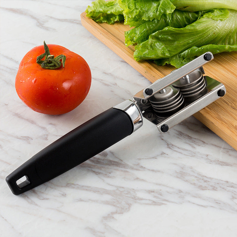 Palillo afilador - Afilador de cuchillos manuales de acero inoxidable con asa ergonómica, afilado rápido para cuchillos de cocina, duradero y fácil de usar, herramienta de afilado para cocina, acabado metálico elegante, construcción metálica.
