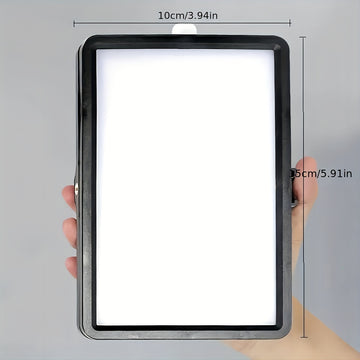 1 Paquete De Luz De Relleno De 6 Pulgadas Con Soporte De Trípode Telescópico De Dos Secciones, Lámpara De Relleno De Panel De Video LED Para Foto De Cámara, Iluminación Para Transmisión En Vivo, Estudio Fotográfico, Maquillaje, Reunión, Selfie, Fotografí