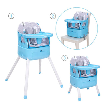 SILLA COMEDOR 3 EN 1 BOOSTER BONY PRIORI AZUL -