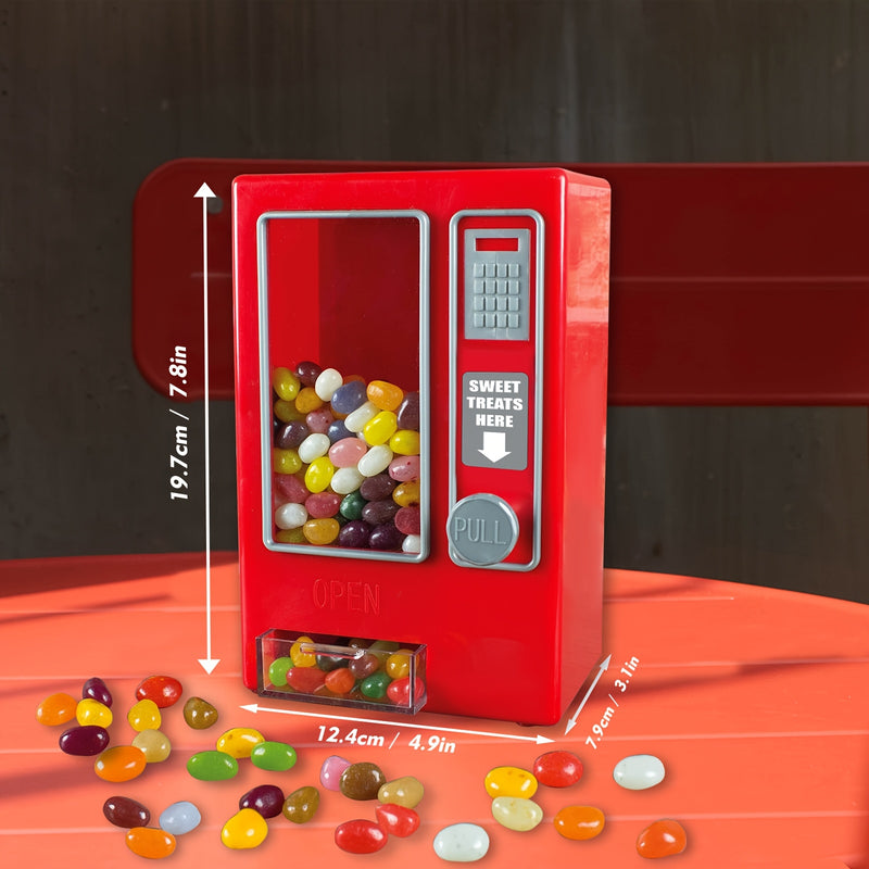 1pc Máquina de dulces manual roja, sin batería ni electricidad necesaria, máquina retro mini para vender golosinas, accesorio ideal para la cocina y regalo perfecto para jóvenes