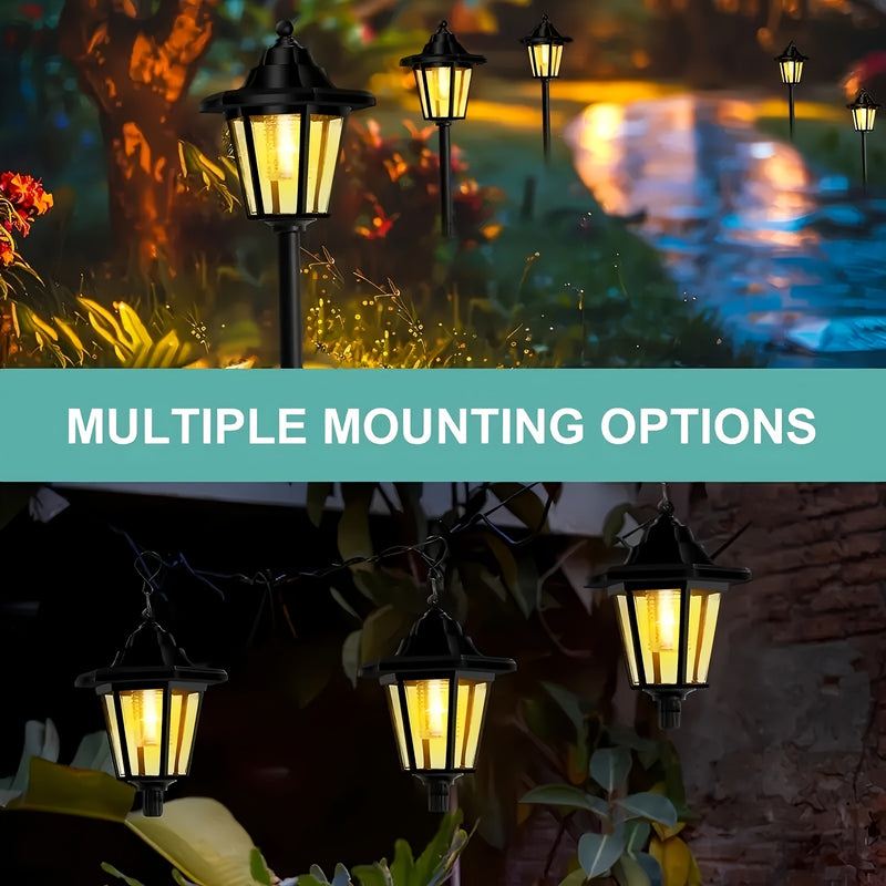 2pcs Luces Solares para Senderos, Bombilla LED Encendido/Apagado Automático para Jardín, Césped y Patio - Adecuadas para Jardines y Patios Exteriores. Elección de Regalo Perfecta