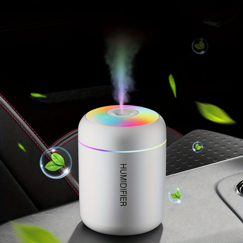 Difusor de aroma Humidificador de aire Purificador de aire para automóvil Humidificador USB Mini-Blanco