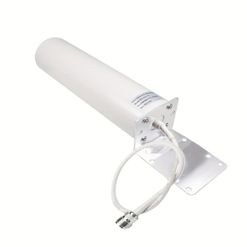 Antena Celular Omni 4G LTE de Alta Ganancia 698-2700MHz 28dBi con Conector Hembra N Montable en Pared para Amplificador de Señal/Router/Punto de Acceso - Compatible con Cámaras Espía SPYPOINT, TACTACAM y Más, Equipo de Conectividad de Red | Diseño Compac