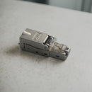 Conector RJ45-CAT.6A sin herramientas, adaptador de red Ethernet con conector RJ45 8P8C, carcasa metálica - No se requiere cableado, compatible con Alexa, ideal para la configuración de redes de computadoras, adaptador de red Ethernet para computadoras.