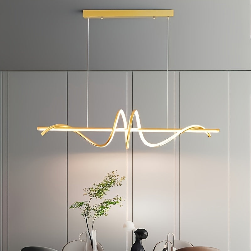 Lámpara de techo LED espiral moderna - Soporte de metal ajustable y extraíble con pantalla de acrílico, montaje semienterrado para dormitorio, sala de estar, pasillo - Conectado eléctricamente, 85V-265V, ideal para regalos de Navidad, oficina de vacacion