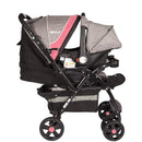 Coche Travel System Braviar Eb1092 Ebaby Rosado