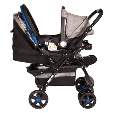 Coche Travel System Braviar Eb1092 Ebaby Gris