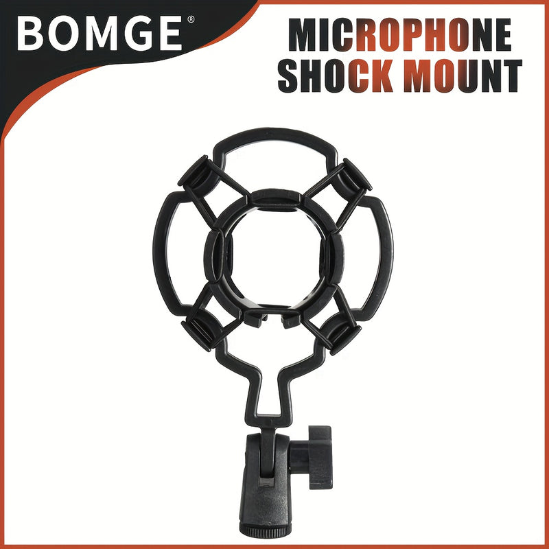 Soporte Antivibratorio Profesional para Micrófono de Condensador Grande - Ajuste Universal, Absorbedor de Impactos, Compatible con Brazo de Micrófono, Ajustable, Construcción Duradera de Plástico - Perfecto para Grabación en Estudio, Podcasting y Transmi