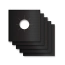 6pcs Protectores de Quemador de Estufa de Gas Reutilizables Premium - Extra Gruesos de 0.15mm, Cubiertas de Revestimiento de Cocina Fáciles de Limpiar para una Distribución Eficiente del Calor, Protectores de Estufa