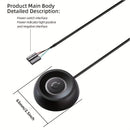 TEUCER X3 luz LED de computadora de escritorio conmutador de alimentación, con cable de 1,8M para extensión de botón de alimentación externa para placa base de PC.