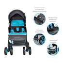 COCHE ESTANDAR  KLAUS HAPPY BABY AZUL