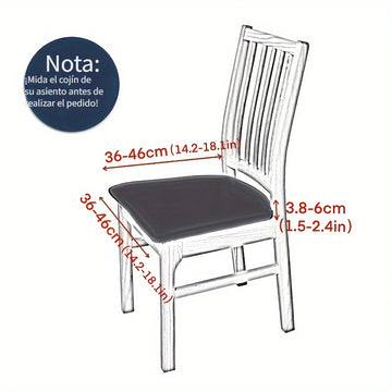 1 pieza, funda de cojín de silla de color sólido para todas las estaciones