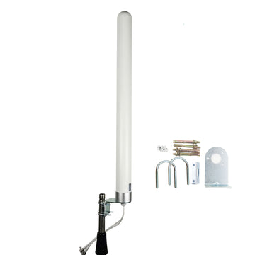Antena 4G LTE para Exterior - Amplificador de Señal Celular Omni-Direccional 2x2 MIMO de 74.93 cm con Ganancia de 12dBi, Diseño de Alta Calidad y Compatibilidad con Operadores (AT&T/Verizon/Sprint/T-Mobile), Antenas para Wifi, Mejora del Internet Móvil,