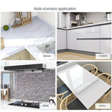 1pc de vinil adhesivo de mármol para encimeras de cocina, 200x40cm, impermeable, resistente al aceite, resistente al calor, papel tapiz DIY para renovación de armarios, estufas, campana extractora