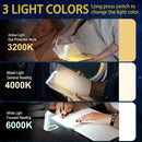 Mini Luz de Lectura Plegable Portátil, Recargable USB con Protección Ocular para Noche, 3 Colores de Iluminación y 3 Niveles de Brillo Ajustables, Clip para Libros, Fácil de Almacenar