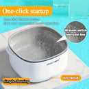 Máquina de lavado de verduras y frutas de estilo cesta inteligente 2025 mejorada - Portátil, alimentada por batería, sin químicos, purificación automática, limpiador de cocina ahorrador de energía, fabricado con material PP duradero, máquina de limpieza