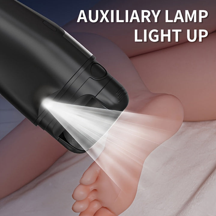 Amoladora Eléctrica de Pies y Pedicura - Dispositivo Robusto con Rodillo Seguro, Pantalla Digital Sin Deslumbramiento, Ideal para Hogar, Salón o Spa - Regalo Perfecto para Halloween, Navidad o Cumpleaños (/Blanco) - Carga USB-C, Batería de Litio, Herrami