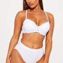 No te olvidaré panty alto de corte - blanco