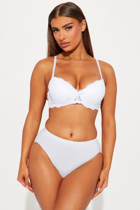 No te olvidaré Panty de corte alto - Azul claro