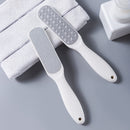 4 piezas de limpiador de pies de doble acción y raspadores - Herramienta exfoliante ergonómica de doble punta para pies muertos claros beige y pies rotos - Cuidado personal manual sin batería (plástico duradero), eliminador de pies, cuidado exfoliante de