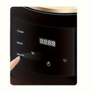 UAO 4,5" Electrodoméstico compacto de aire frito con pantalla digital, 900W de alta potencia, 2--1 Electrodoméstico de aire frito y sartén, Diseño negro fácil de limpiar para cocinas pequeñas, Comida frita saludable, Preparación de comidas rápidas, Elect