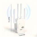 Amplificador de Señal WiFi sin varillas OURLIFE con Router Dual Mode, 300Mbps Velocidad WiFi, Gran Penetración y Cobertura Amplia, Seguridad WPS, Compatible con Smartphones, Tabletas, Laptops, TVs Inteligentes - Extensor de WiFi para Hogar/Oficina/Cafete