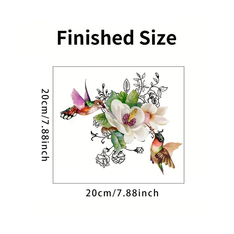 1pc patrón de pájaros y flores para inodoro, pegatinas para baño, calcomanías autoadhesivas, decoración del hogar