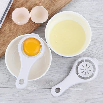 Herramienta separadora de huevo de plástico, separación fácil de yema y clara de huevo, gadget de cocina para hornear y cocinar